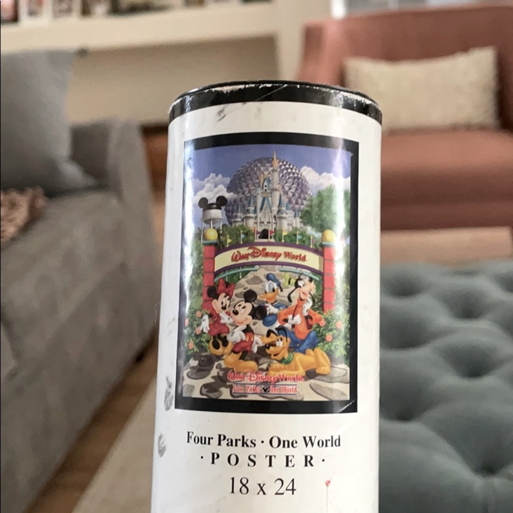 1990’s Walt Disney World Four Parks Poster